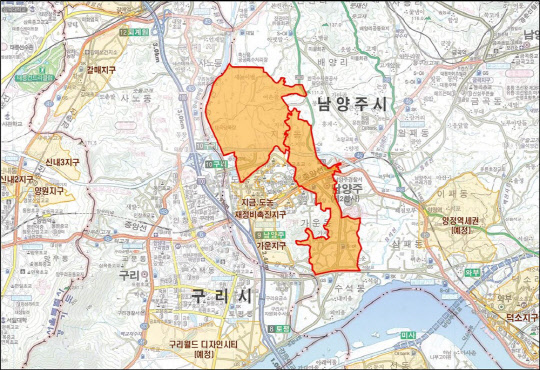 다산신도시 위치도  경기도시공사 다산신도시산업단 제공